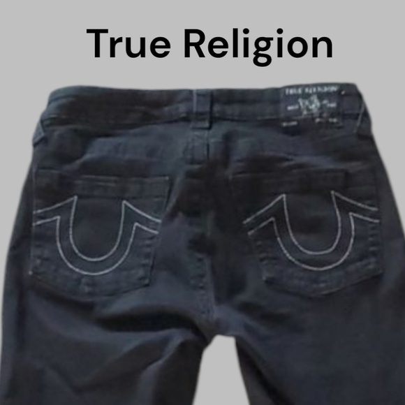 True Religion Denim - True Religion Black Skinny Jeans. Size 28. Jennie Curvy